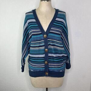 Payton Batwing Striped Cardigan multicolor, 100% cotton size S, fall, winter